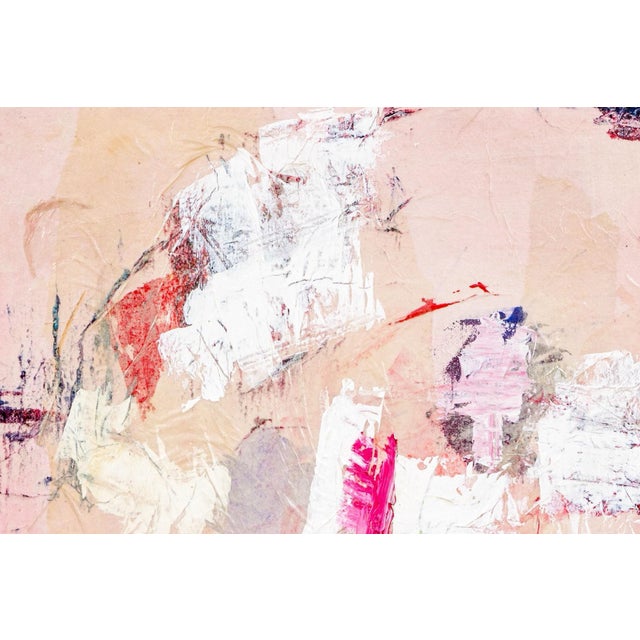 American Mid-Century Modern Abstract Expressionist Painting on Canvas For Sale - Image 4 of 9