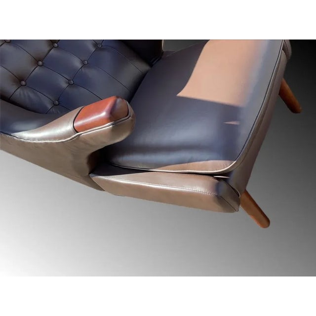 Brown Danish Mid-Century Armchair For Sale - Image 8 of 12