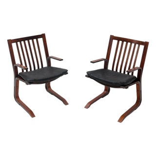Mid-Century Scandinavian Armchairs, 1970s, Set of 2 For Sale