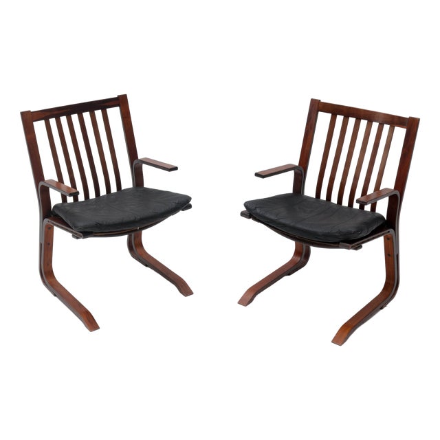 Mid-Century Scandinavian Armchairs, 1970s, Set of 2 For Sale