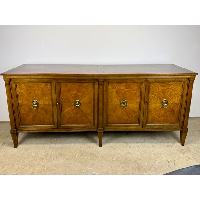 Baker Furniture Company 1960’s Baker Furniture French Regency Walnut Sideboard / Credenza For Sale - Image 4 of 12