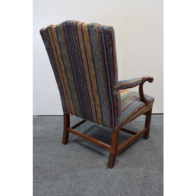 Chippendale Style Carved Mahogany Open Arm Chair For Sale In Philadelphia - Image 6 of 8