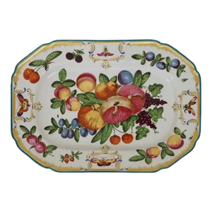 1980s Mottahedeh Vista Alegre Duke Gloucester Octagonal Serving Platter