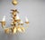 Vintage Gilt Metal Pineapple Leaf Chandelier, 1960s For Sale - Image 6 of 8