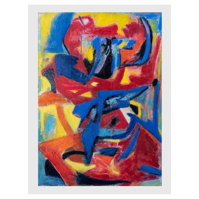 Giorgio Lo Fermo, Expressionism, Original Oil on Canvas, 1983 For Sale