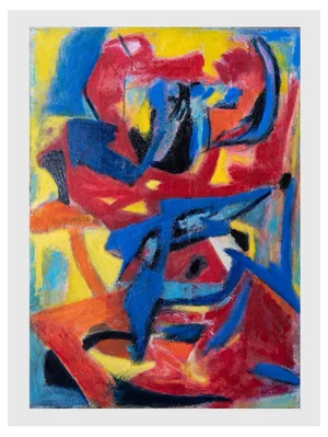 Giorgio Lo Fermo, Expressionism, Original Oil on Canvas, 1983