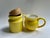 Savoir Vivre Yellow Ceramic Sugar & Creamer Set, 1980's For Sale In New York - Image 6 of 18