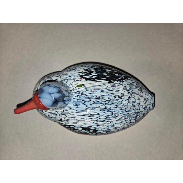 1970s 1970's Vintage Kosta Boda "Boda Birds" Art Glass Duck by Bertil Vallien For Sale - Image 5 of 11