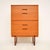 Vintage Walnut Chest of Drawers attributed to Uniflex, 1960s For Sale - Image 12 of 12