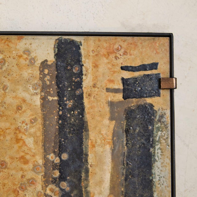 1950s French Ceramic Abstract Wall Sculpture, 1950s For Sale - Image 5 of 8