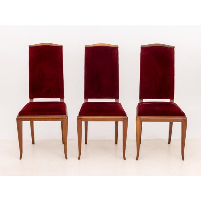 Art Deco Jean-Michel Frank Style Art Deco Dining Chairs, 6 For Sale - Image 3 of 8