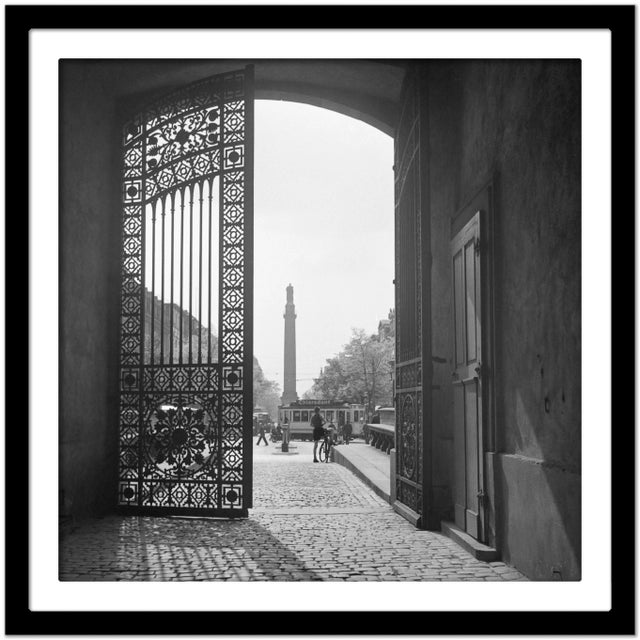 View from Iron Gate to City Life Darmstadt, Germany, 1938, Printed 2021 For Sale - Image 4 of 5
