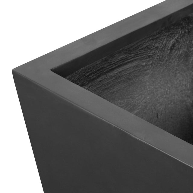 Contemporary Four Hands Koto Planter - Black Concrete, Large For Sale - Image 3 of 7