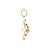 Mid-Century 14k Yellow Gold Amethyst and Cultured Pearl Charm For Sale - Image 4 of 5