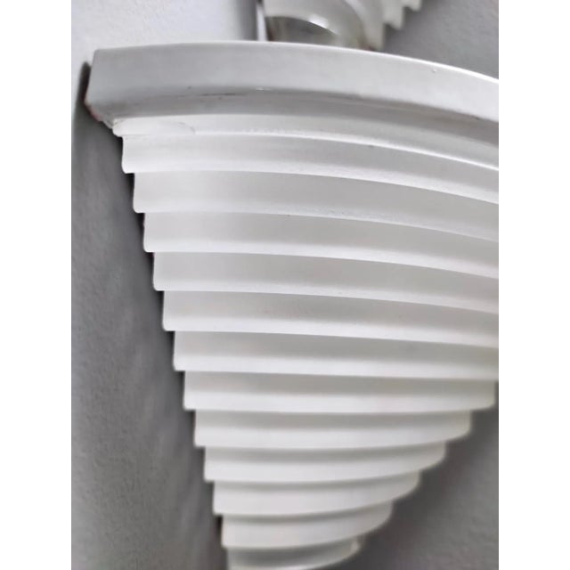 Vintage Egisto Corner Sconces by Angelo Mangiarotti for Artemide, 1980s, Set of 2 For Sale - Image 10 of 13