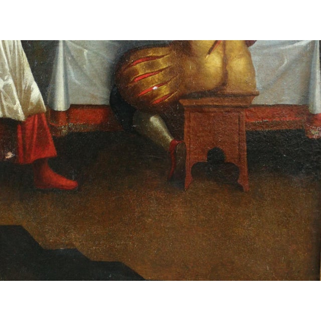 Workshop of the Bassano Family, Dinner at the Mansion of Rich Epulone, Late 16th Century, Oil on Canvas For Sale - Image 5 of 10