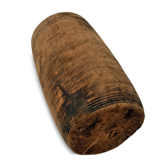 India Wooden Vintage Water Pot For Sale - Image 4 of 4