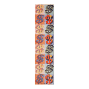 Nazmiyal Collection Andy Warhol Dollars Sign Vintage Runner Rug