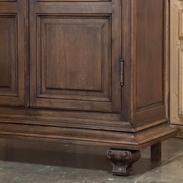 Grand 18th Century Country French Louis XIV Armoire For Sale - Image 10 of 18