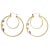 There is something so wholesome and heavenly about these heart hoop earrings. Featuring three tantalizing topaz stones...