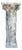 Weathered Neoclassical Cast-Concrete Corinthian Garden Pedestal For Sale