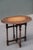 Antique Carved Tiger Oak Folding Tea Coffee Table Barley Twist End of XIXth Century For Sale - Image 10 of 13