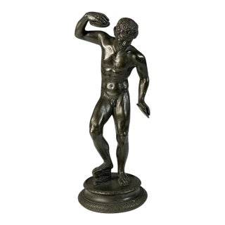 Mid 19th Century Dancing Faun Bronze For Sale