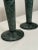 Stone Mid Century Modern Atomic Marble and Lucite Candlesticks, a Pair For Sale - Image 7 of 9