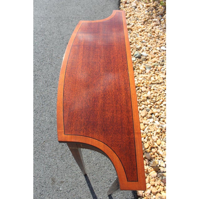 Stickley Stickley Flame Mahogany Consoles—A Pair For Sale - Image 4 of 18