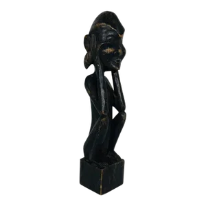 Early 1900s Hand Carved African Senufo Wood Figure