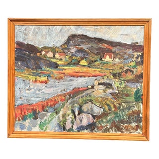 Karl Otto Kellgren, Landscape, 1960s, Oil on Canvas, Framed For Sale