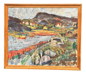 Karl Otto Kellgren, Landscape, 1960s, Oil on Canvas, Framed