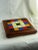 Wood Mid-Century French Multicolor Tiled Trivet For Sale - Image 7 of 11