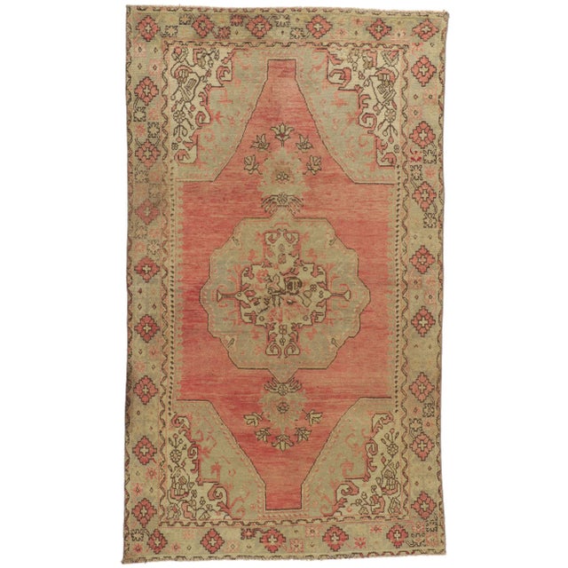 Vintage Turkish Oushak Rug - 04'08 X 08'01 For Sale - Image 10 of 10