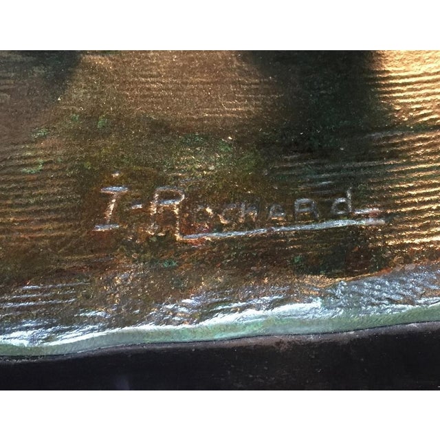 Elephant With Cub Bronze Sculpture by Irenée Rochard For Sale - Image 6 of 7