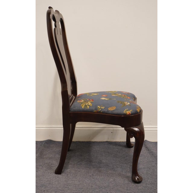 Statton Furniture Warfield Collection Solid Mahogany Traditional Style Dining Side Chair For Sale - Image 9 of 11