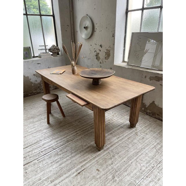 Farmhouse Table in Oak and Beech, 1950s For Sale - Image 18 of 18
