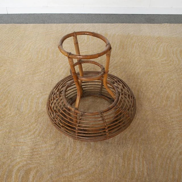 1960s Bamboo Vases Holder For Sale - Image 5 of 8