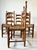 Mid-Century Modern Vintage Brutalist Danish Oak Chairs by Hans Dau, 1940s, Set of 6 For Sale - Image 3 of 9