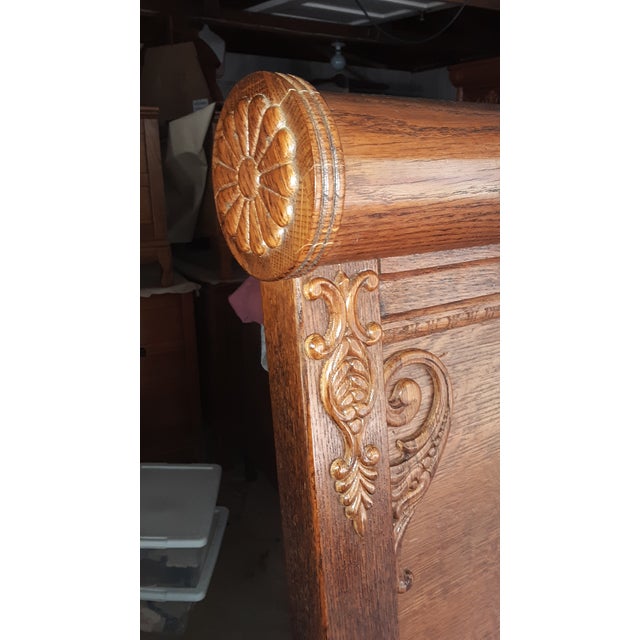 Lexington Victorian Sampler King Roll Top Headboard Chairish