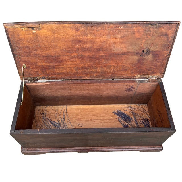 Early 20th Century English Oak Trunk For Sale - Image 9 of 12