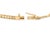 Indulge in the luxurious beauty of our 10K yellow gold basket weave rope chain bracelet, adorned with 5 stunning round-cut...