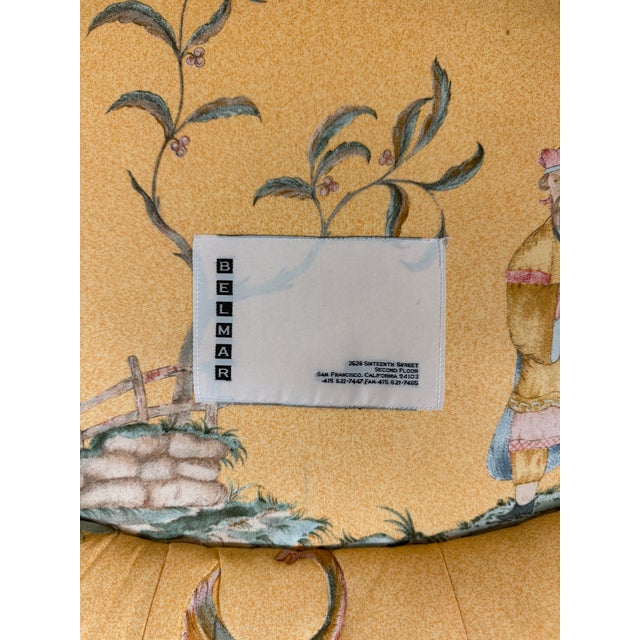 19th Century Delmar Chinoiserie Printed Bergere Chairs, Pair For Sale - Image 11 of 12
