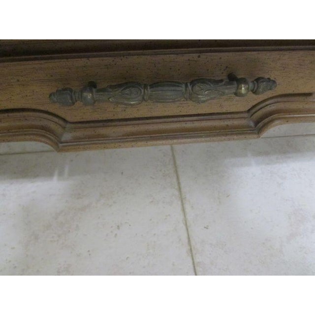 Brown 1970s Vintage Bassett Walnut Wood Cocktail Coffee Table One Drawer For Sale - Image 8 of 12