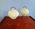 Mid-Century Modern Tripod Lamps in Pale Green Pleated Celluloid, 1960s, Set of 2 For Sale - Image 3 of 18