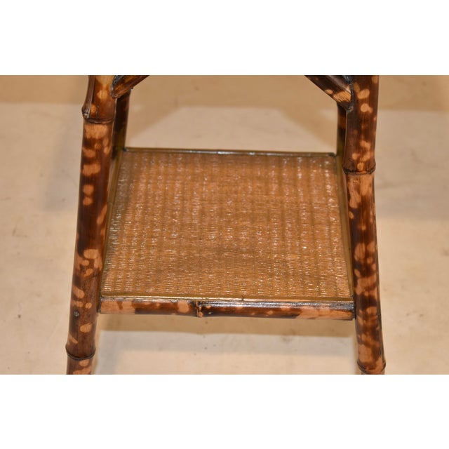 19th Century Late 19th Century Tortoise Bamboo Side Table For Sale - Image 5 of 7