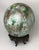Late 19th Century Victorian Potichomanie Blown Glass Egg Shape Ball or Gazing Ball For Sale - Image 4 of 8