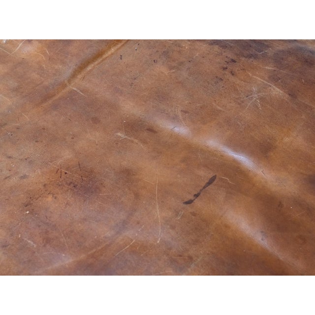 Wood Vintage Daybed in Leather and Oak, 1950s For Sale - Image 7 of 11