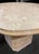 Pair of 1970s Italian Travertine Scalloped Edge Pedestal End Tables For Sale - Image 13 of 18