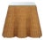 Hylda Scalloped Rattan Square Accent Table in Natural For Sale